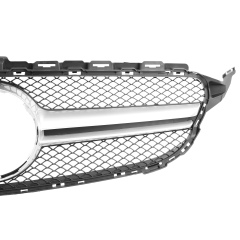 Kühlergrill Chrom AMG Look passend für Mercedes C-Klasse W205 S205 C205 A205 Vorfacelift