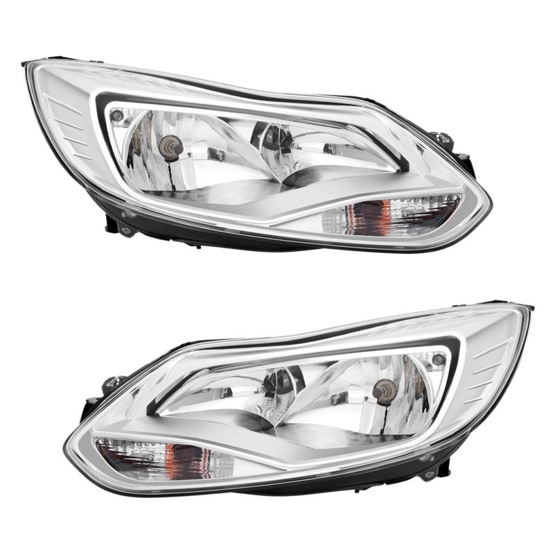 2x Alu Front Scheinwerfer für Ford Focus III MK3 10-14 Hauptscheinwerfer