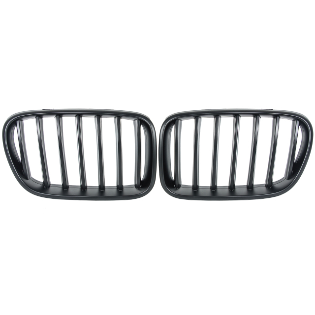 Nieren Grill matt Schwarz Einzelsteg passend für BMW X3 F25 F26 Vorfacelift