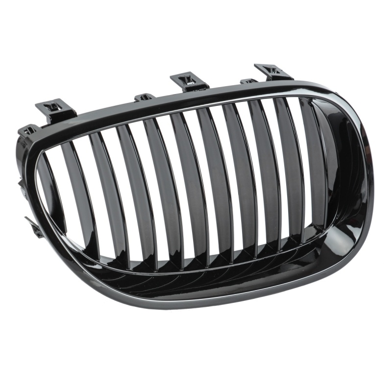 Nieren Grill glanz Schwarz Einzelsteg passend für BMW 5er E60 E61