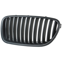 Nieren Grill matt Schwarz Einzelsteg passend für BMW 5er F10 F11