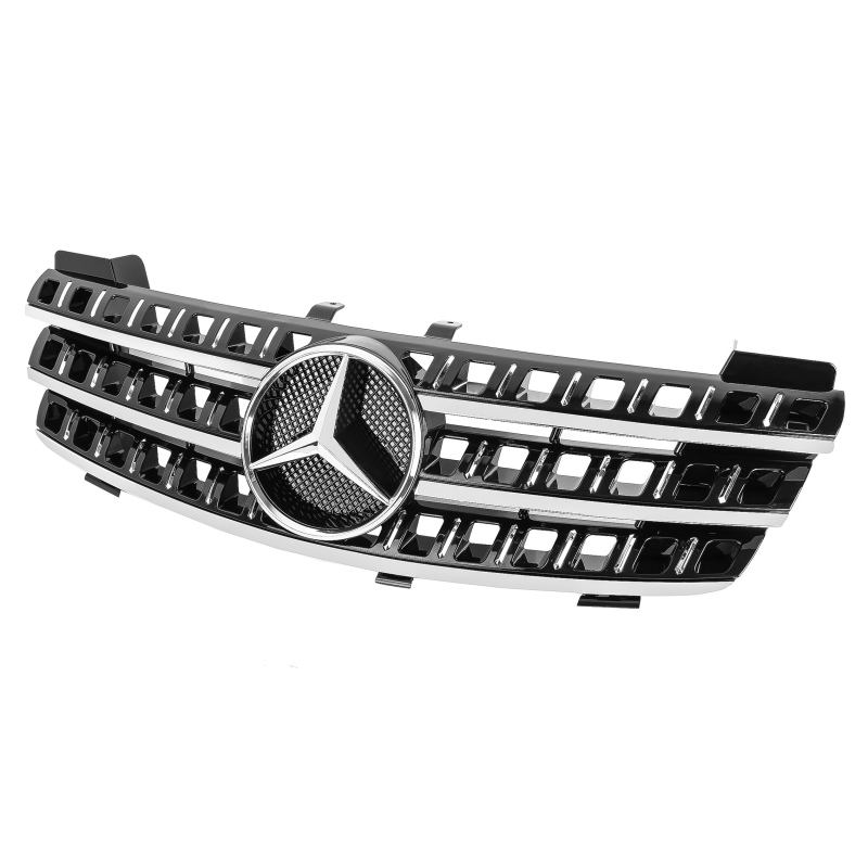 Kühlergrill glanz Schwarz Chrom passend für Mercedes M-Klasse W164 Vorfacelift
