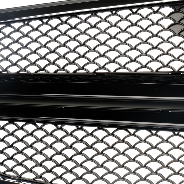 Kühlergrill glanz Schwarz AMG Look passend für Mercedes E-Klasse W212 S212 Vorfacelift