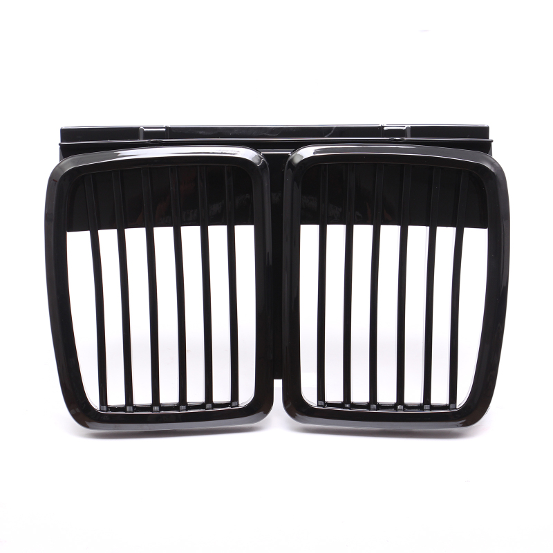 Nieren Grill glanz Schwarz Einzelsteg passend für BMW 3er E30 LIMOUSINE CABRIOLET TOURING