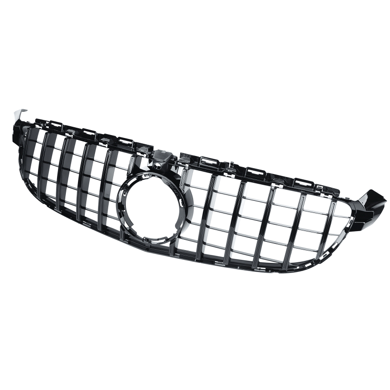 Kühlergrill glanz Schwarz GT Panamericana passend für Mercedes C-Klasse W205 C63 Facelift