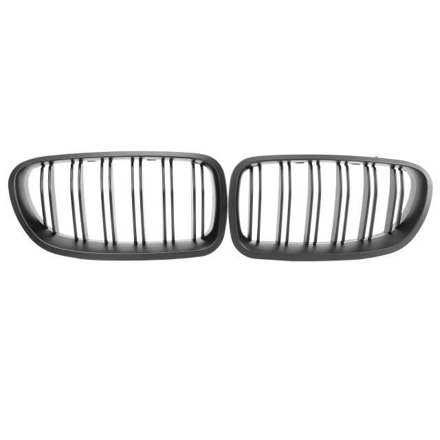 Nieren Grill matt Schwarz Doppelsteg passend für BMW 5er F10 F11