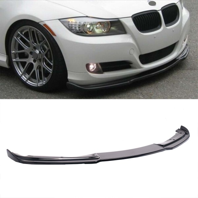 Spoilerlippe Frontlippe GLANZ SCHWARZ für BMW 3er E90 E91 LCI 2008-2012 M PAKET