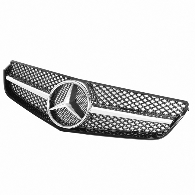 Kühlergrill Chrom AMG Look passend für Mercedes E-KlasseCoupe C207 A207 Vorfacelift