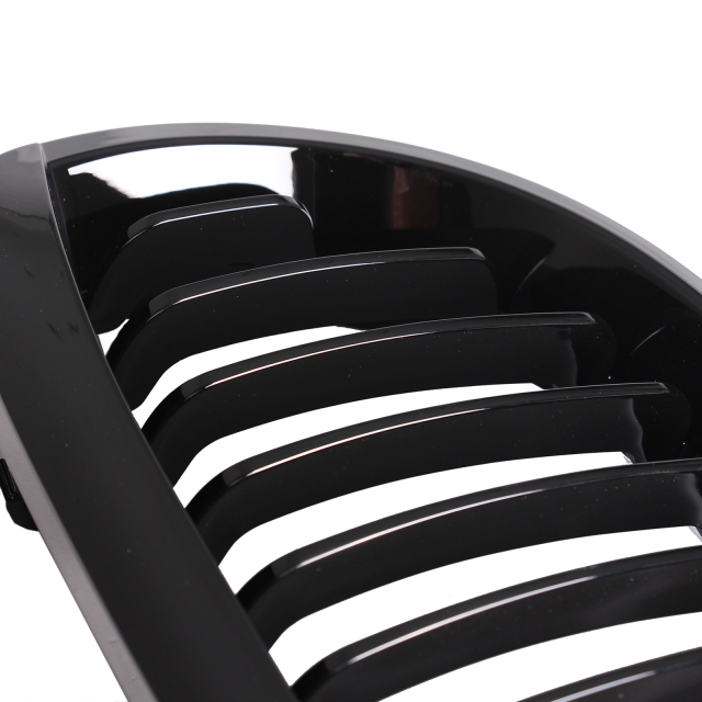 Nieren Grill glanz Schwarz Einzelsteg passend für BMW 3er Coupe E46 Facelift