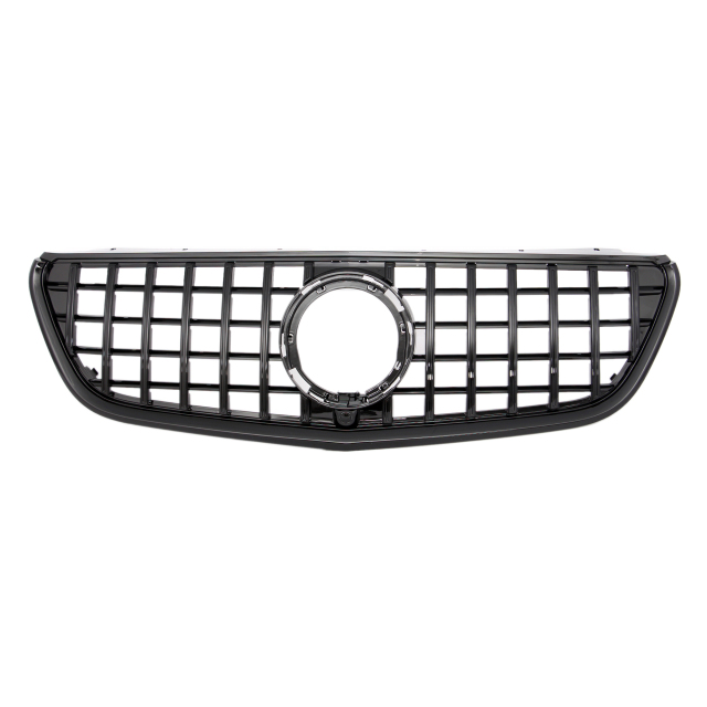 Kühlergrill glanz Schwarz GT Panamericana passend für Mercedes V-Klasse W447 Facelift AMG-Paket