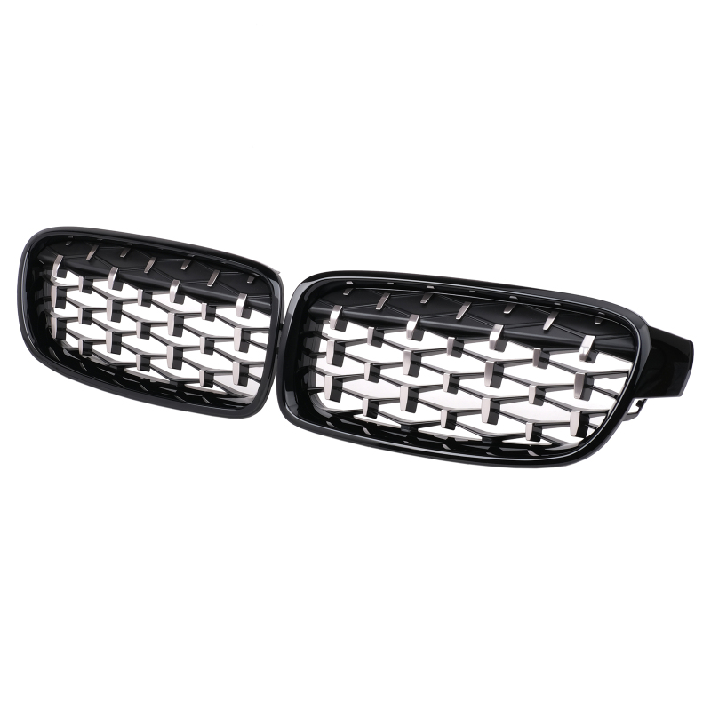 Nieren Grill Schwarz Chrom Mesh-Design passend für BMW 3er F30 F31