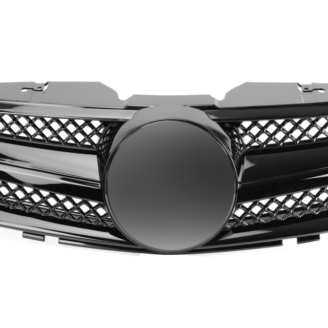 Kühlergrill glanz Schwarz AMG Look passend für Mercedes SL R230 Vorfacelift