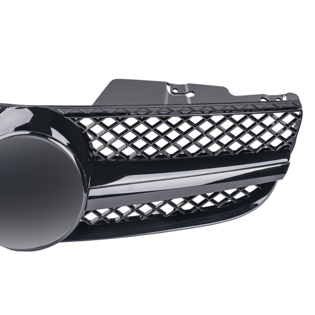 Kühlergrill glanz Schwarz AMG Look passend für Mercedes SL R230 Erste Facelift