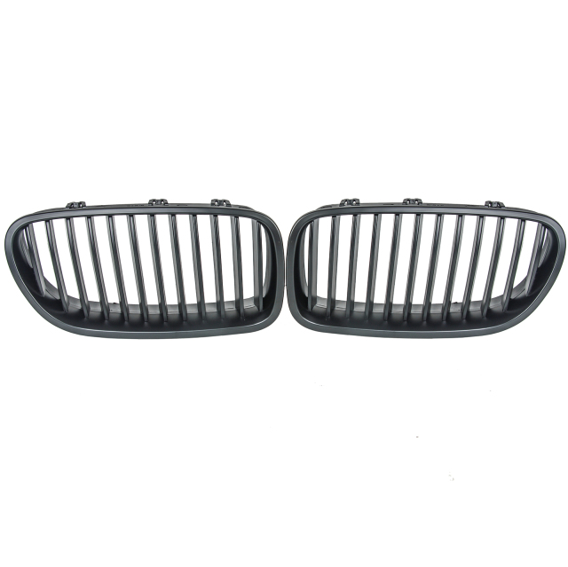 Nieren Grill matt Schwarz Einzelsteg passend für BMW 5er F10 F11