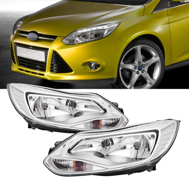 2x Alu Front Scheinwerfer für Ford Focus III MK3 10-14 Hauptscheinwerfer