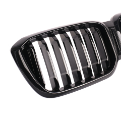 Nieren Grill glanz Schwarz Einzelsteg passend für BMW X3 G01 G02 Facelift