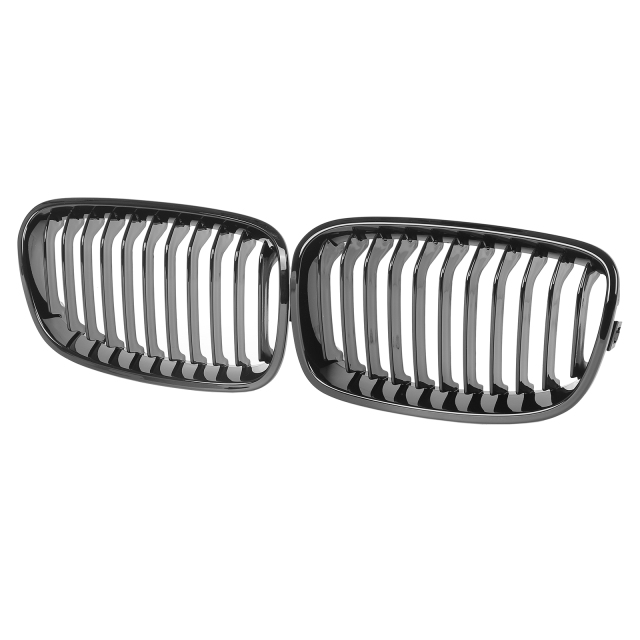 Nieren Grill glanz Schwarz Einzelsteg passend für BMW 1er F20 F21 Vorfacelift