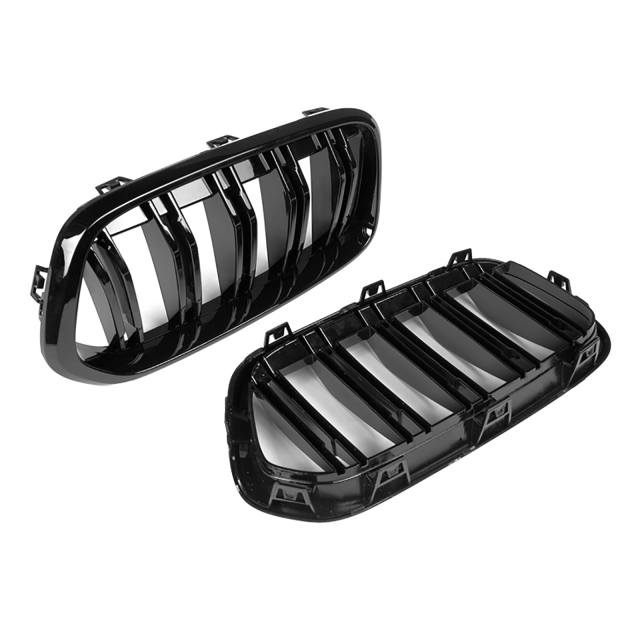 Nieren Grill glanz Schwarz Doppelsteg passend für BMW X2 F39