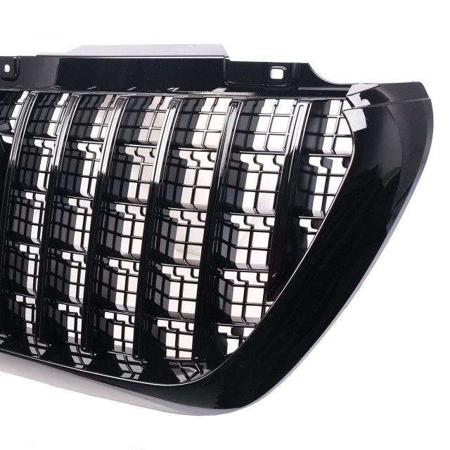 Kühlergrill glanz Schwarz GT Panamericana passend für Mercedes Sprinter W907 mit Netz