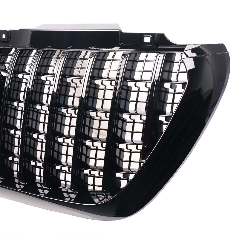 Kühlergrill glanz Schwarz GT Panamericana passend für Mercedes Sprinter W907 mit Netz