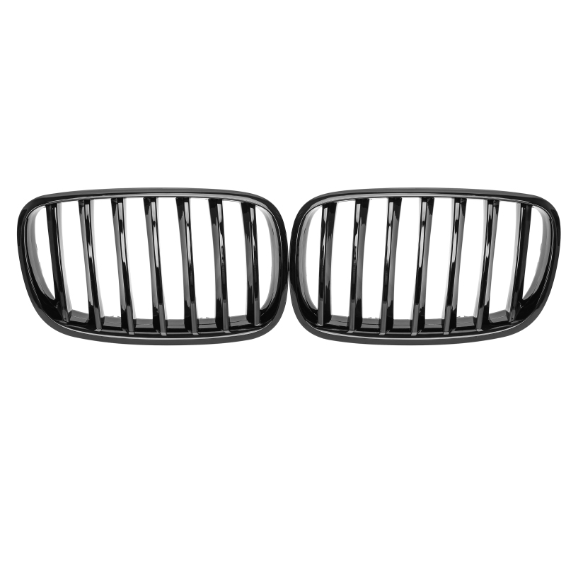 Nieren Grill glanz Schwarz Einzelsteg passend für BMW X5 E70 E71