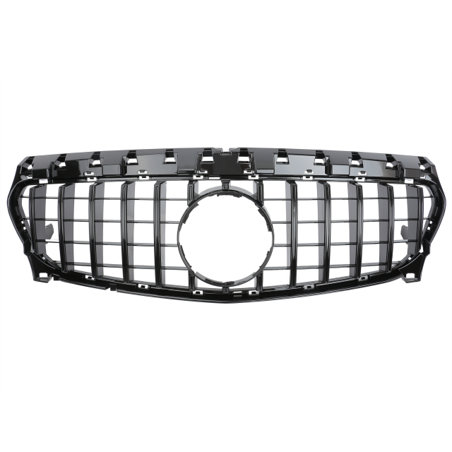 Kühlergrill glanz Schwarz GT Panamericana passend für Mercedes CLA C117 X117 Facelift