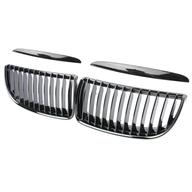 Nieren Grill glanz Schwarz Einzelsteg passend für BMW 3er E90 E91 Vorfacelift