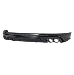 Passt für Audi Q5 FY S-Line Paket 16-20 SQ5 Style Heckdiffusor Schwarz Endrohr