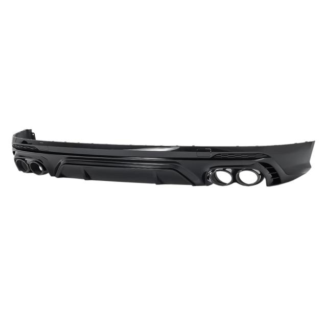 Passt für Audi Q5 FY S-Line Paket 16-20 SQ5 Style Heckdiffusor Schwarz Endrohr