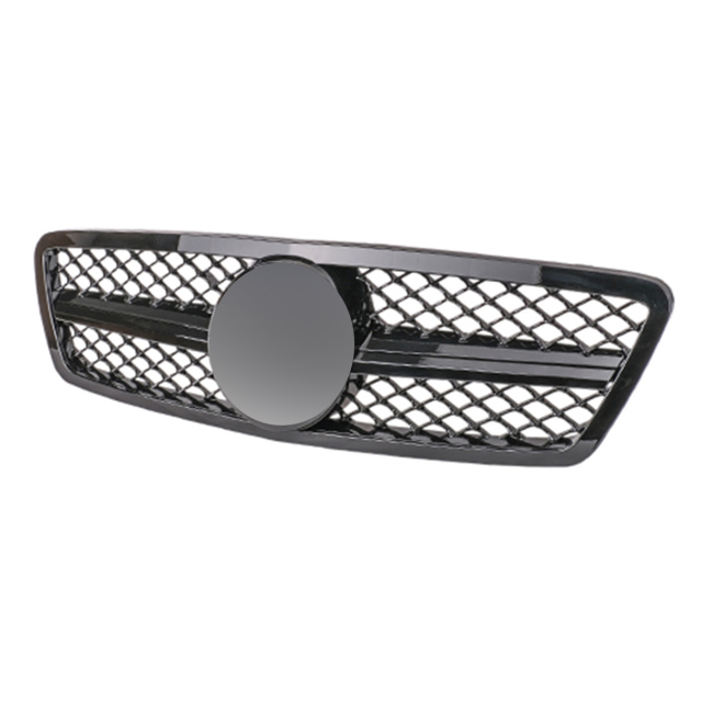 Kühlergrill glanz Schwarz AMG Look passend für Mercedes C-Klasse W203 S203