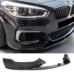 Spoilerlippe Frontlippe GLANZ SCHWARZ für BMW 1ER F20 F21 AB 2015 M Paket