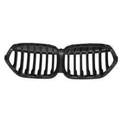 Nieren Grill glanz Schwarz Einzelsteg passend für BMW X1 F48 Facelift