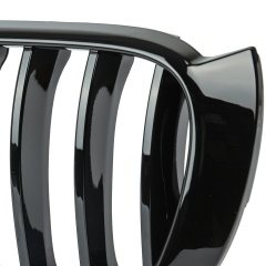 Nieren Grill glanz Schwarz Einzelsteg passend für BMW X3 F25 F26 Facelift