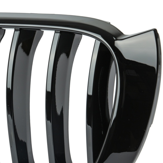 Nieren Grill glanz Schwarz Einzelsteg passend für BMW X3 F25 F26 Facelift