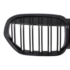 Nieren Grill glanz Schwarz Doppelsteg passend für BMW X1 F48 Facelift