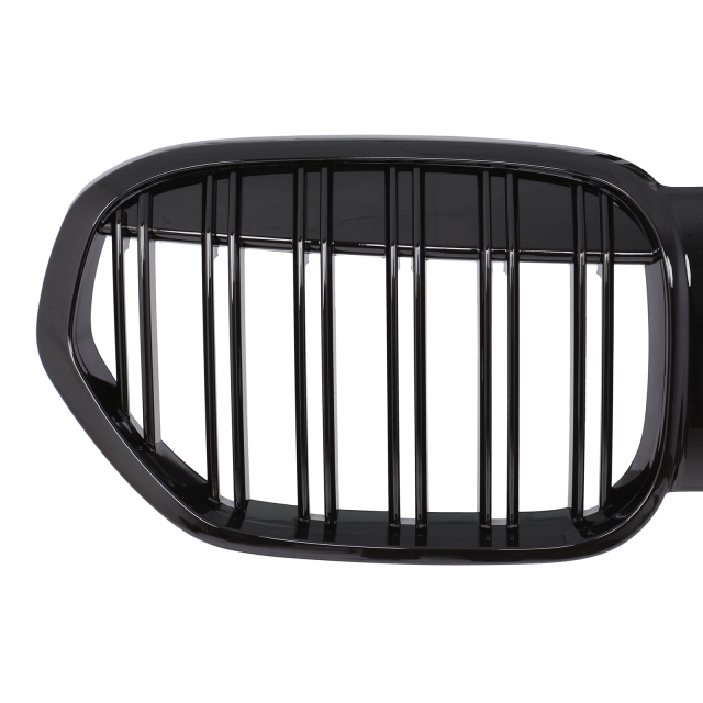 Nieren Grill glanz Schwarz Doppelsteg passend für BMW X1 F48 Facelift