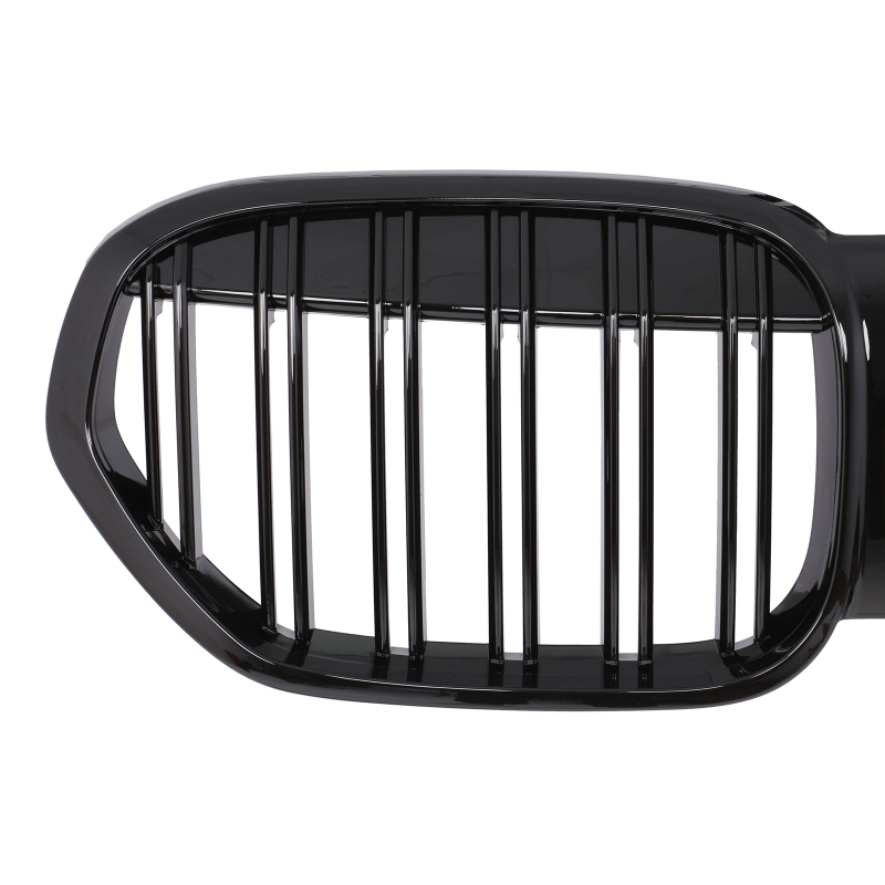 Nieren Grill glanz Schwarz Doppelsteg passend für BMW X1 F48 Facelift
