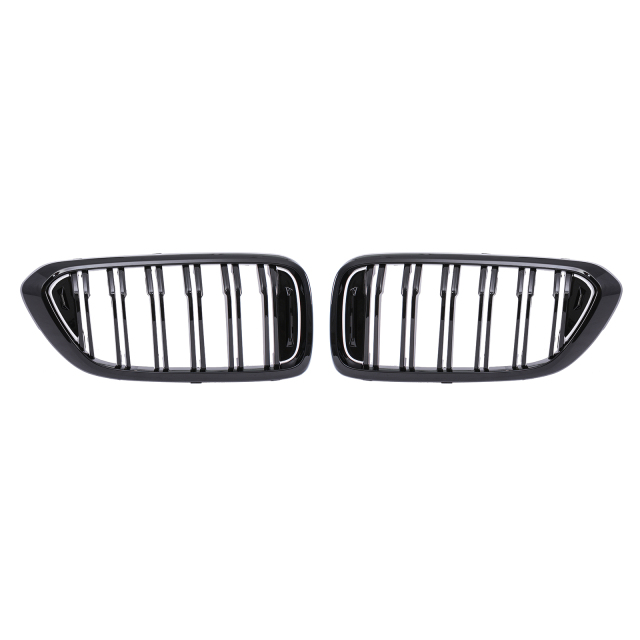Nieren Grill glanz Schwarz Doppelsteg passend für BMW 6er G32 Vorfacelift