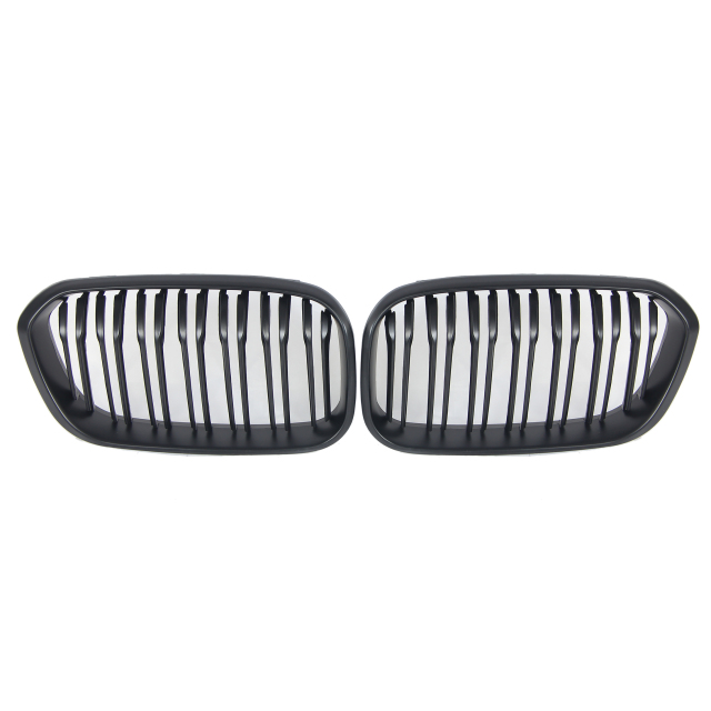 Nieren Grill matt Schwarz Doppelsteg passend für BMW 1er F20 F21 Facelift
