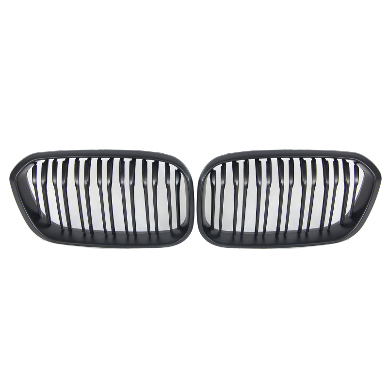 Nieren Grill matt Schwarz Doppelsteg passend für BMW 1er F20 F21 Facelift