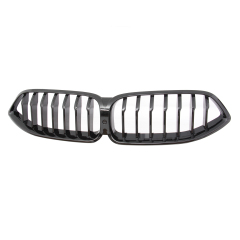 Nieren Grill glanz Schwarz Einzelsteg passend für BMW 8er G15 G14 G16 F92 F91 F93