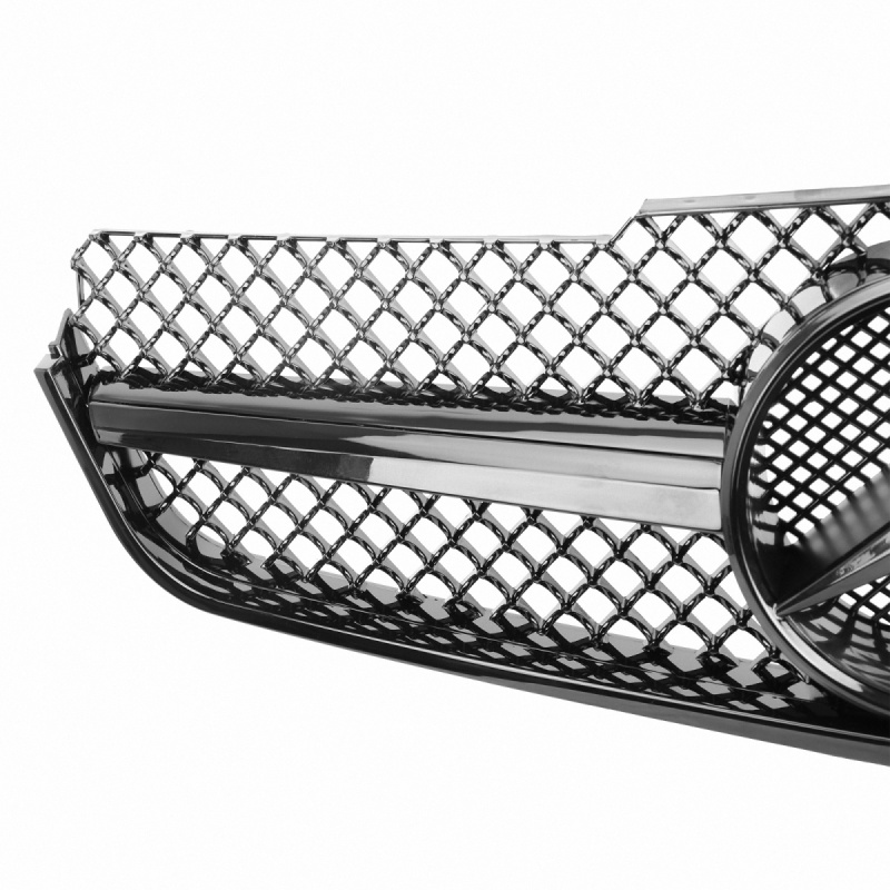 Kühlergrill glanz Schwarz AMG Look Classic passend für Mercedes E-KlasseCoupe C207 A207 Vorfacelift