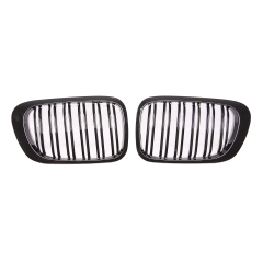 Nieren Grill glanz Schwarz Doppelsteg passend für BMW 3er Coupe E46 Vorfacelift
