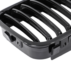 Nieren Grill glanz Schwarz Einzelsteg passend für BMW 3er E46 Vorfacelift