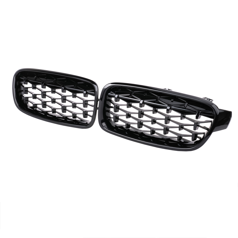 Nieren Grill glanz Schwarz Mesh-Design passend für BMW 3er F30 F31