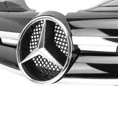 Kühlergrill glanz Schwarz Chrom AMG Look passend für Mercedes SLK R170