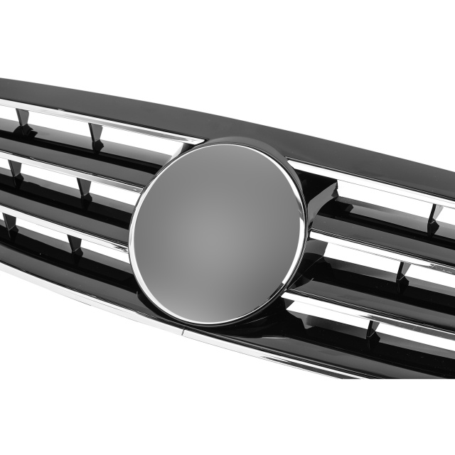 Kühlergrill glanz Schwarz Chrom Classic passend für Mercedes C-Klasse W203 S203