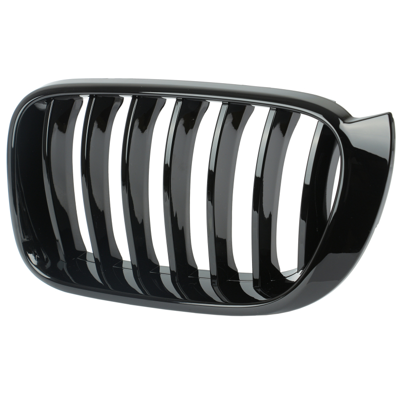 Nieren Grill glanz Schwarz Einzelsteg passend für BMW X3 F25 F26 Facelift