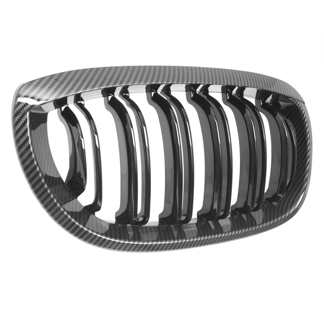Nieren Grill Carbon Look Doppelsteg passend für BMW 3er Coupe E46 Facelift