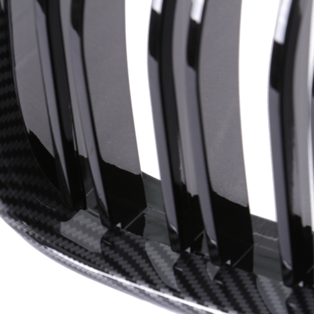 Nieren Grill Carbon Look Doppelsteg passend für BMW 5er E39